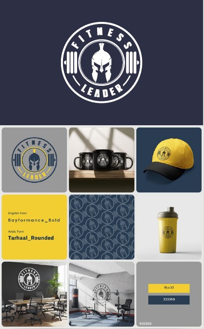 Fitness Leader — logo and brand applications