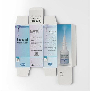 Seanazol nasal spray box dieline